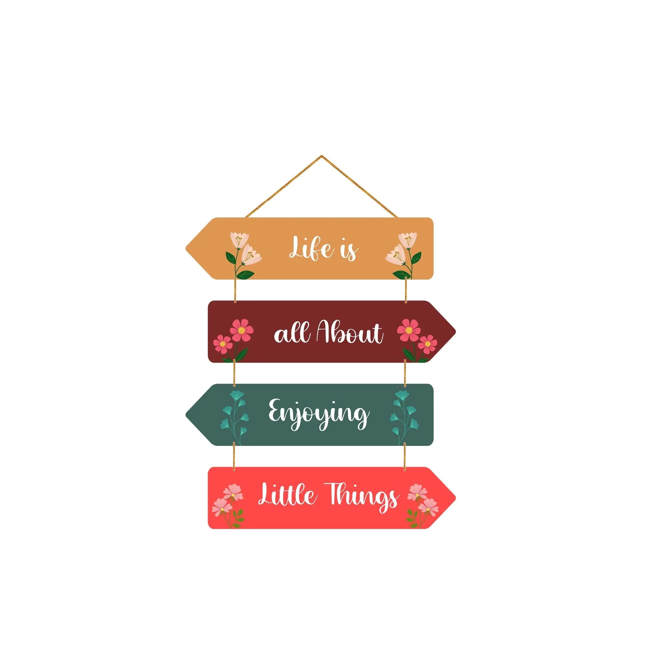 Positive Quote Wall Hanger for Home|Office|Living Room|Gift, Wall Decoration - Harshita Craft