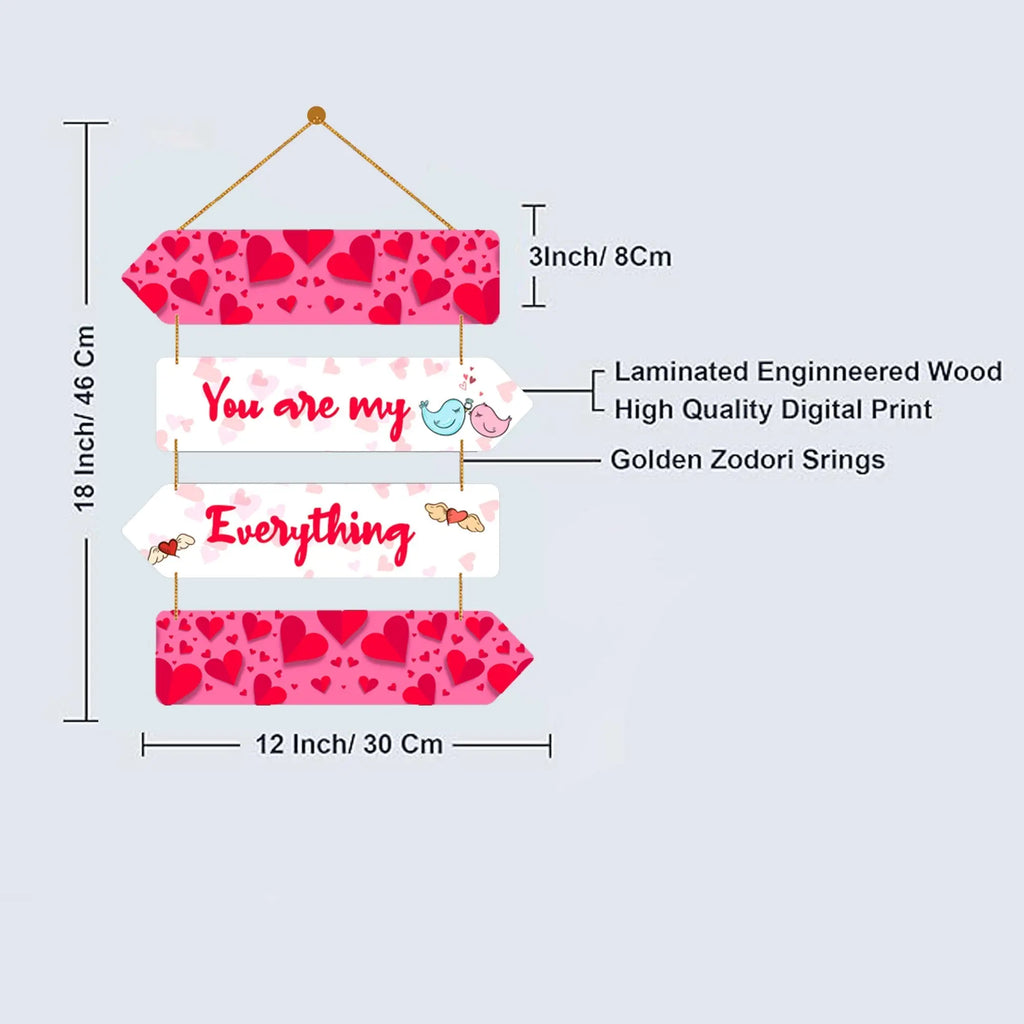 Couple Quote Wall Hanger for Home|Office|Living Room|Gift, Wall Decoration - Harshita Craft
