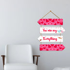 Couple Quote Wall Hanger for Home|Office|Living Room|Gift, Wall Decoration - Harshita Craft