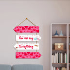 Couple Quote Wall Hanger for Home|Office|Living Room|Gift, Wall Decoration - Harshita Craft