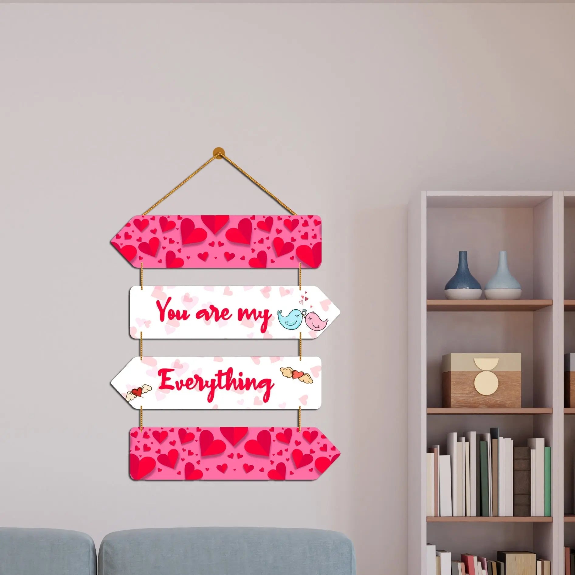 Couple Quote Wall Hanger for Home|Office|Living Room|Gift, Wall Decoration - Harshita Craft