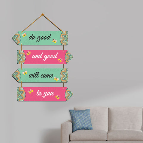 Positive Quote Wall Hanging Decorative Item for Home Decoration Art