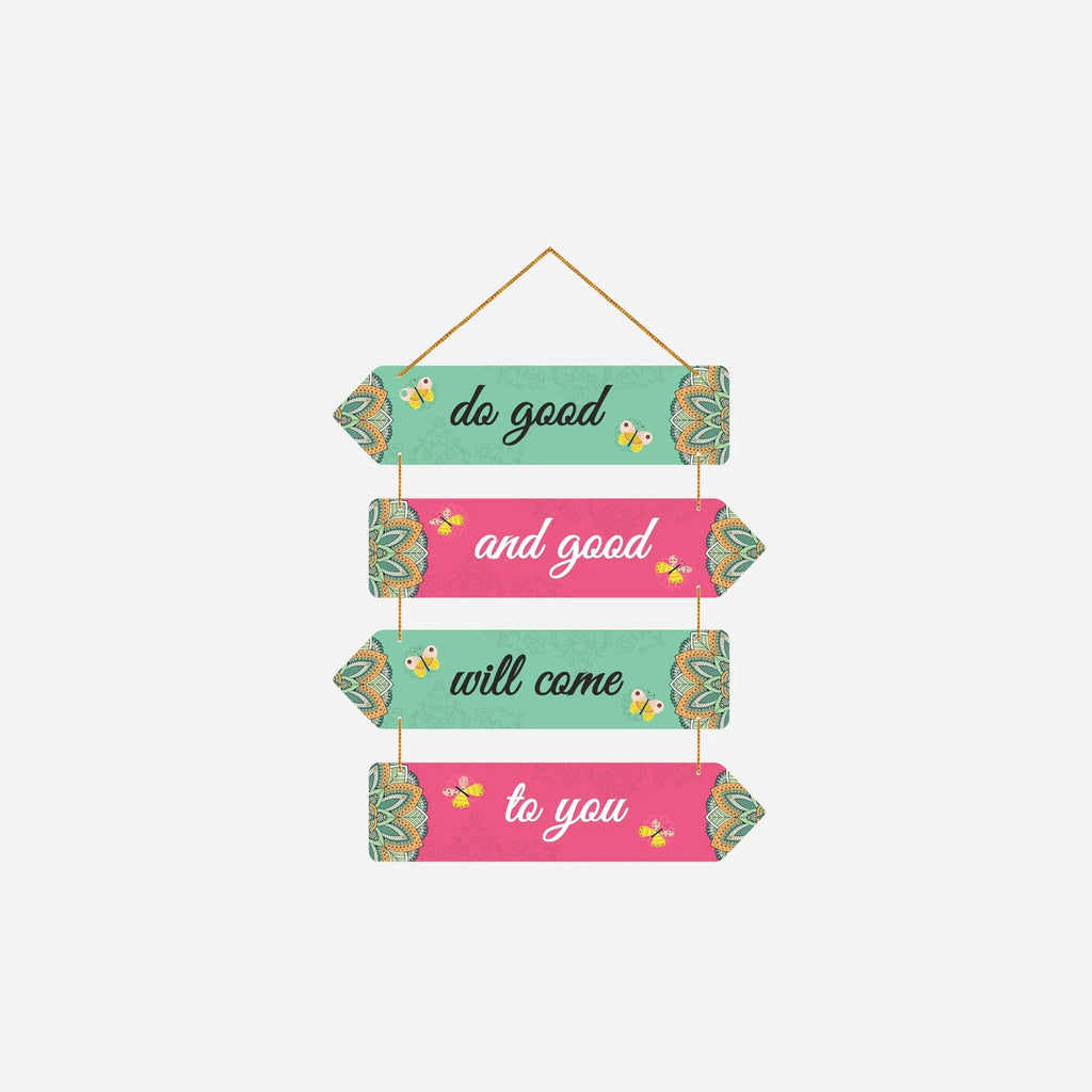 Positive Quote Wall Hanging Decorative Item for Home Decoration Art - Harshita Craft