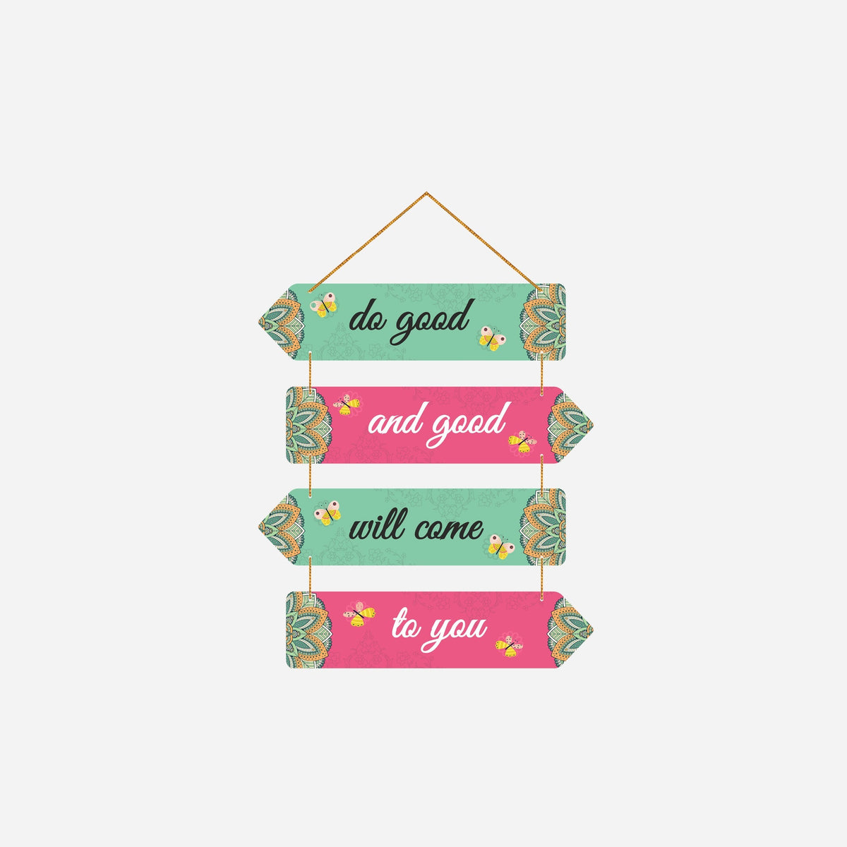 Positive Quote Wall Hanging Decorative Item for Home Decoration Art