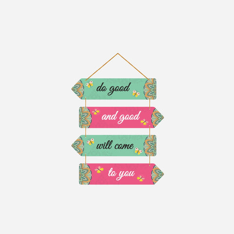 Positive Quote Wall Hanging Decorative Item for Home Decoration Art