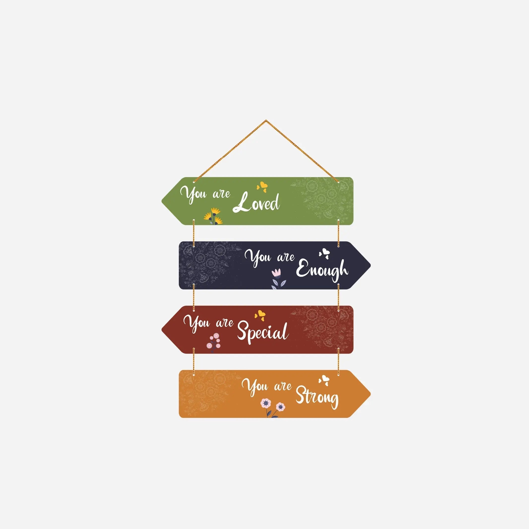 Positive Quotes Decorative Wall Art MDF Wooden Wall Hanger for Livingroom|Bedroom|Gifts|Wall Hangings for Home Decoration|Modern Decor Items|Artworks Wall - Harshita Craft