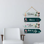 Love Life Quotes Decorative Wall Art MDF Wooden Wall Hanger for Livingroom|Bedroom|Gifts|Wall Hangings for Home Decoration|Modern Decor Items|Artworks Wall - Harshita Craft