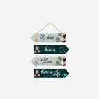 Love Life Quotes Decorative Wall Art MDF Wooden Wall Hanger for Livingroom|Bedroom|Gifts|Wall Hangings for Home Decoration|Modern Decor Items|Artworks Wall - Harshita Craft
