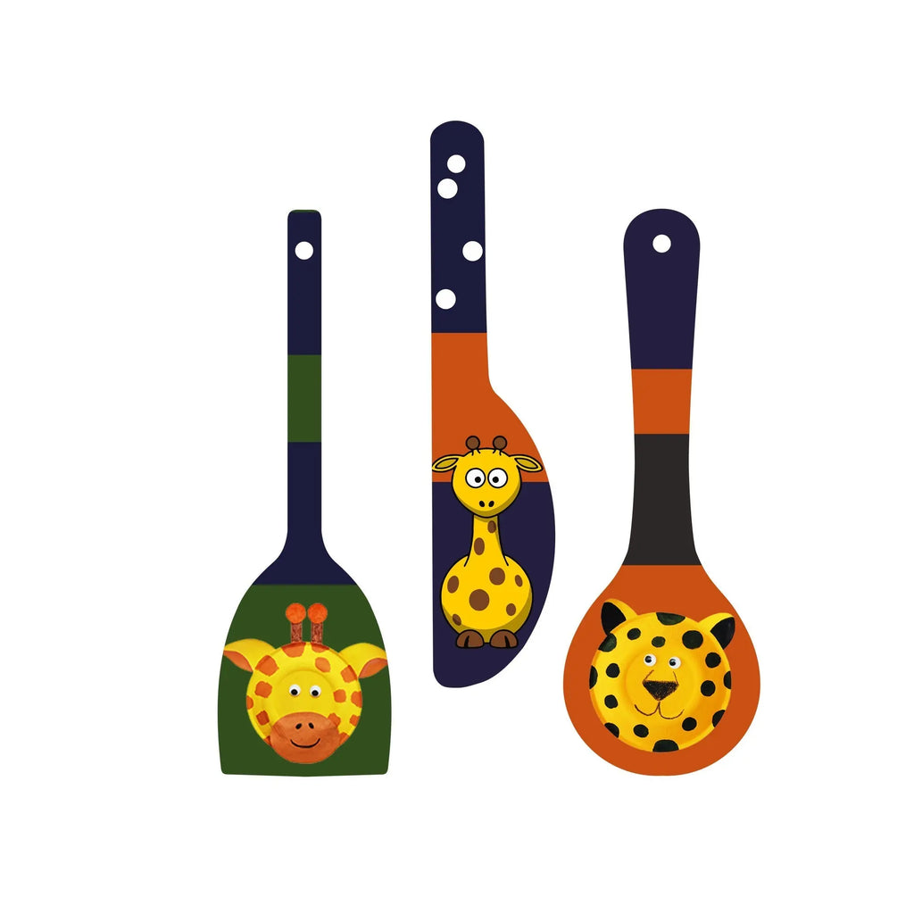 Animal Art Wooden Wall Hanger Spoons for Home|Office|Living Room|Gift Wall Decoration - Harshita Craft