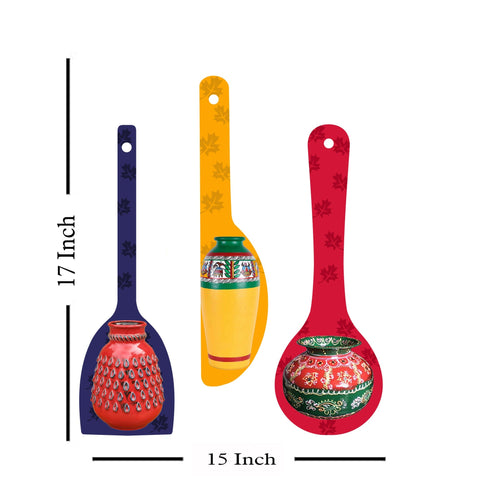 Amazing Art Wooden Wall Hanger Spoons for Home|Office|Living Room|Gift Wall Decoration