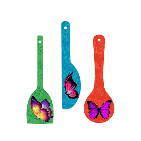 Butterfly Art Wooden Wall Hanger Spoons for Home|Office|Living Room|Gift Wall Decoration