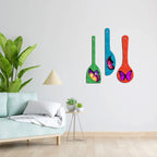Butterfly Art Wooden Wall Hanger Spoons for Home|Office|Living Room|Gift Wall Decoration - Harshita Craft