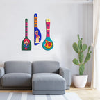 Beautiful Art Wooden Wall Hanger Spoons for Home|Office|Living Room|Gift Wall Decoration - Harshita Craft