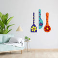 Flower Art Wooden Wall Hanger Spoons for Home|Office|Living Room|Gift Wall Decoration - Harshita Craft