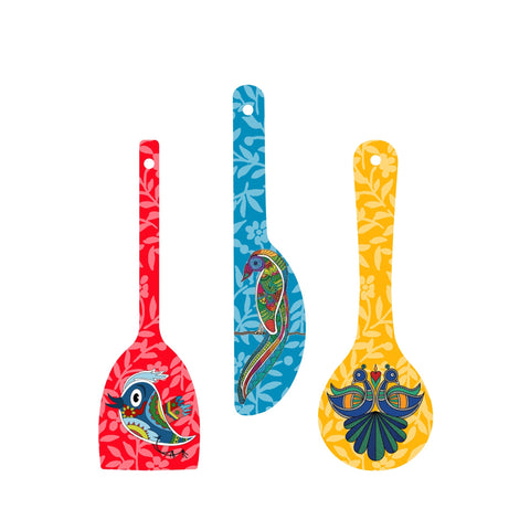 Birds Wooden Wall Hanger For Home | Office | Living Room | Gift | Modern Decoration Items | Kitchen Wall Decor | Home Decor Hanging Items