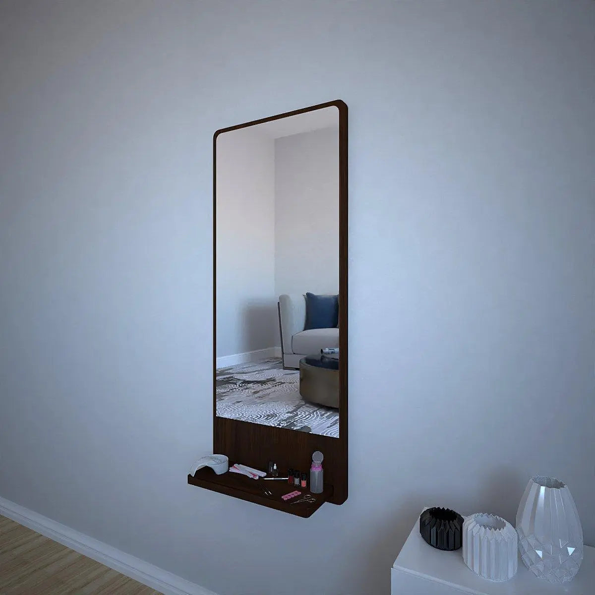 Minimalist Design Art Full Length Rectangular Wall Mirror - Decor Mantra 