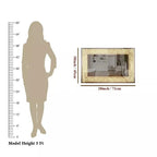 Designer Greek Key Motif Shape LED Rectangular Bathroom Mirror - Decor Mantra 