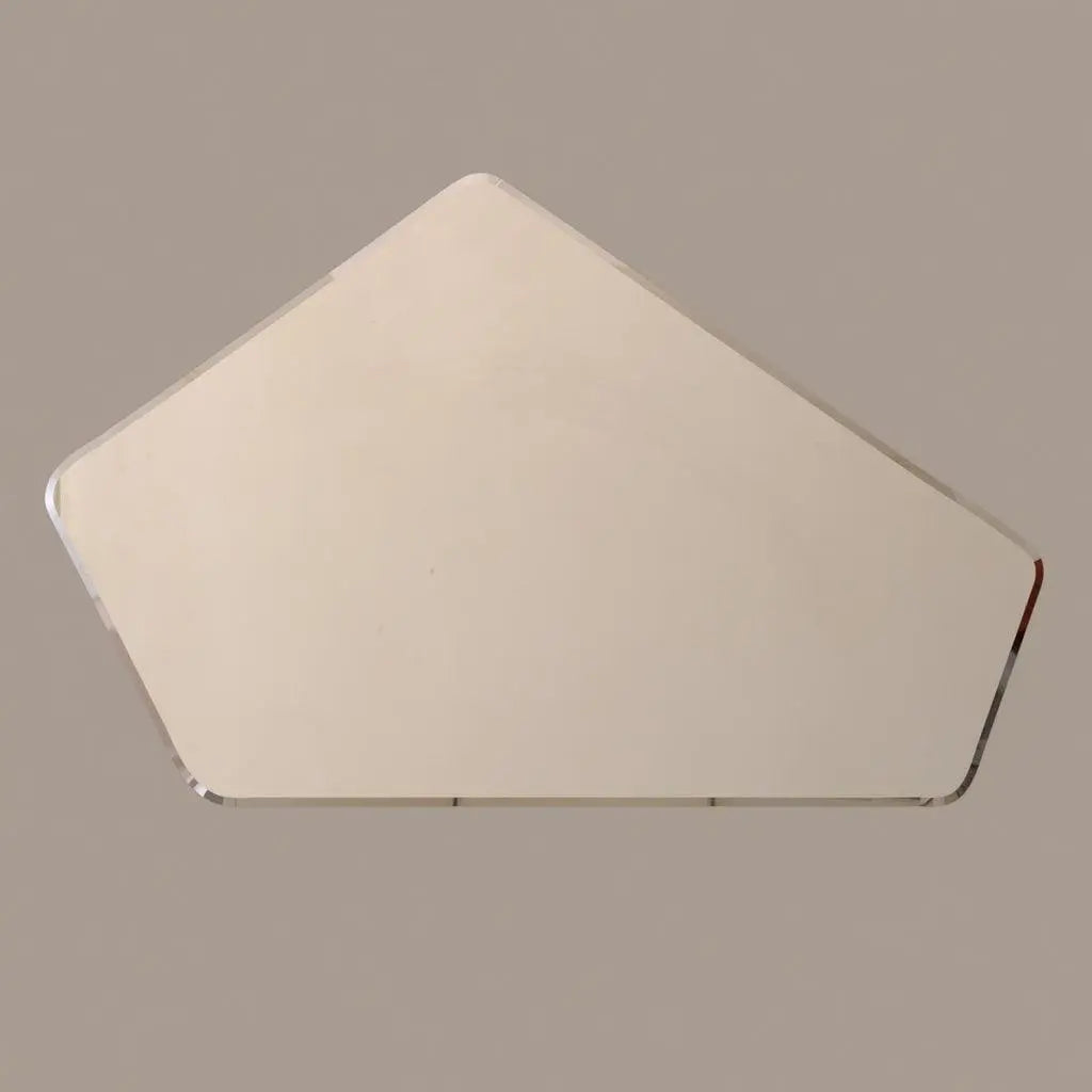 Scandinavian Frameless Beveled Geometrical Shaped Wall Mirror - Decor Mantra 