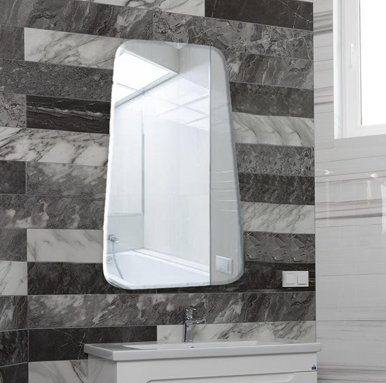 Scandinavian Frameless Beveled Tapered Shape Wall Mirror - Decor Mantra 