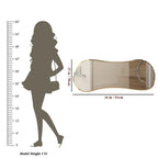 Scandinavian Frameless Beveled Asymmetrical Shape Bathroom Wall Mirror - Decor Mantra 