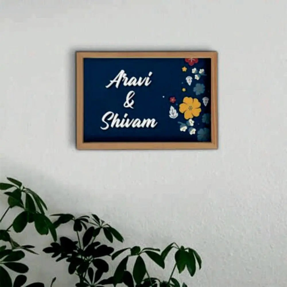 Wooden Name Plate - Decor Mantra 