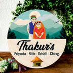 Wooden Name Plate - Decor Mantra 
