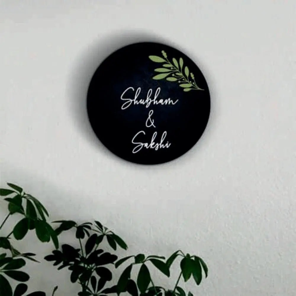 Wooden Name Plate - Decor Mantra 
