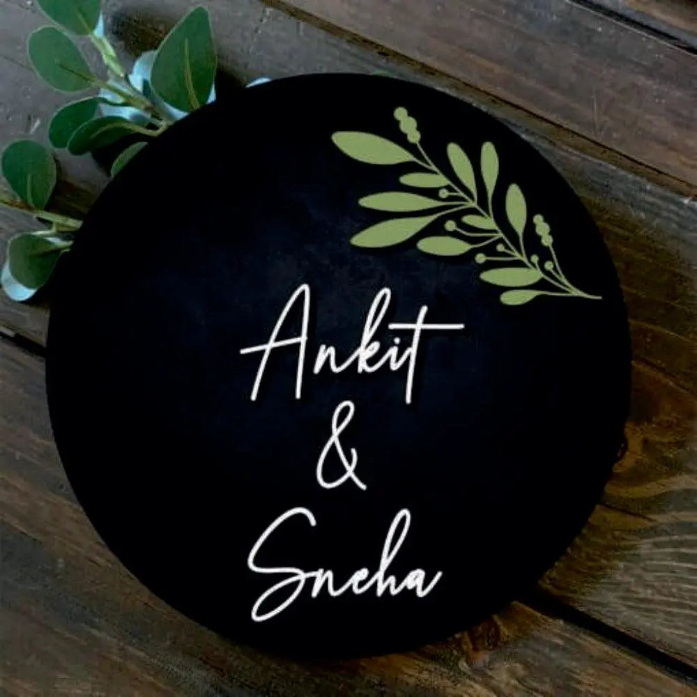 Wooden Name Plate - Decor Mantra 