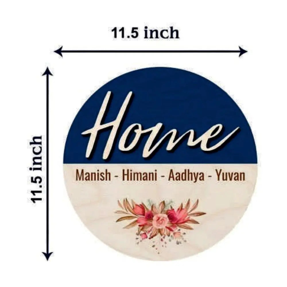 Wooden Name Plate - Decor Mantra 