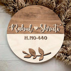 Wooden Name Plate - Decor Mantra 