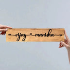 Wooden Name Plate - Decor Mantra 