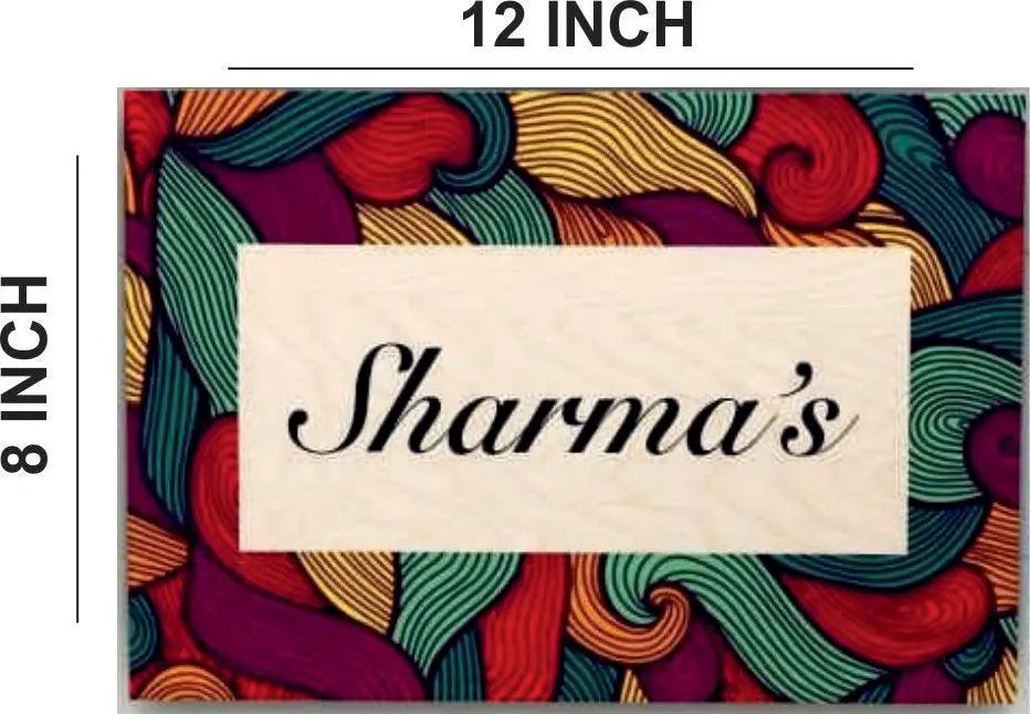Wooden Name Plate - Decor Mantra 