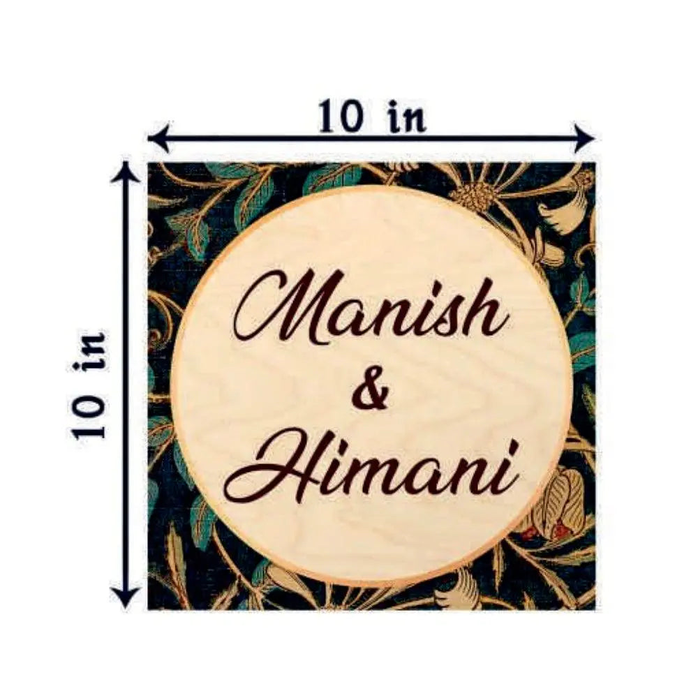 Wooden Name Plate - Decor Mantra 