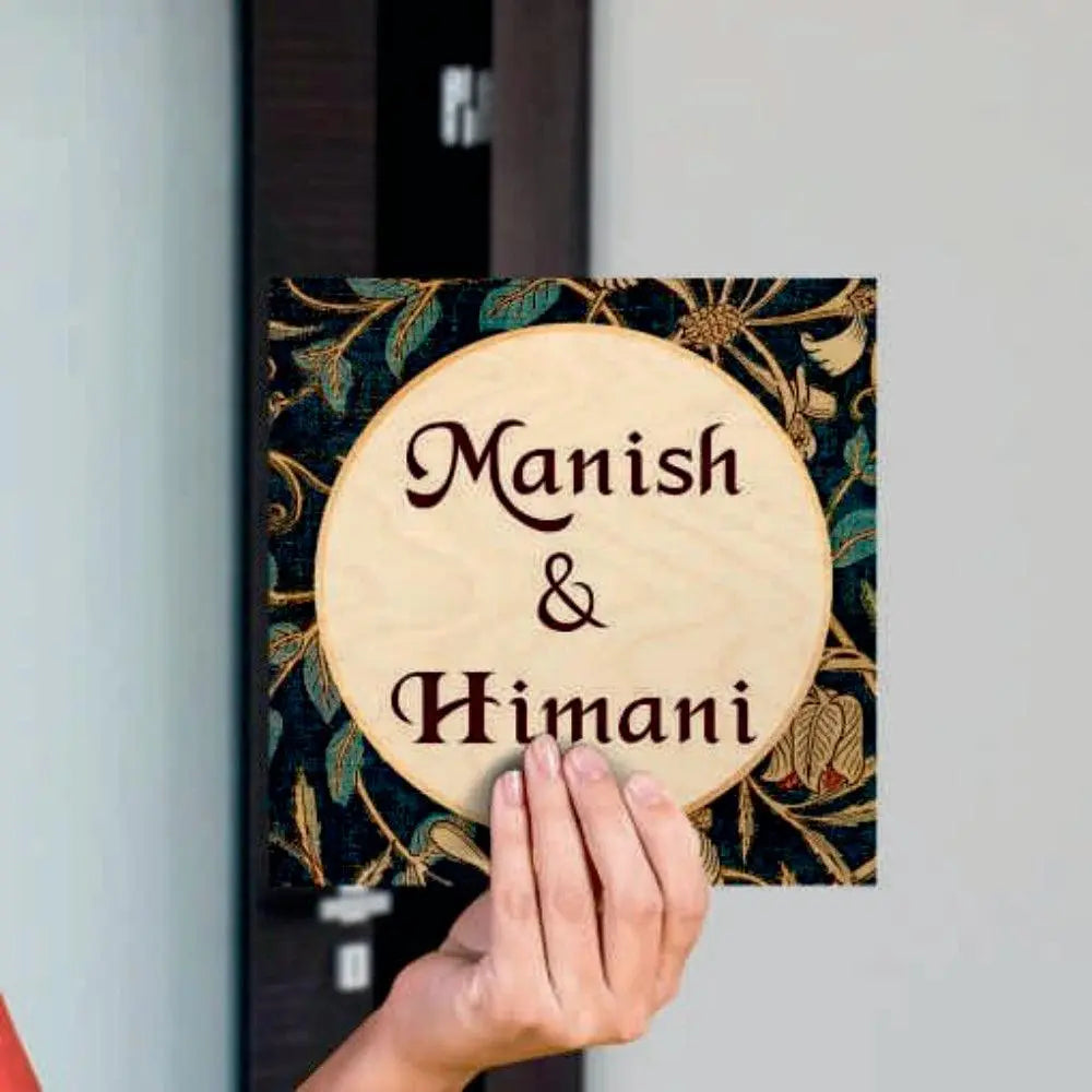 Wooden Name Plate - Decor Mantra 