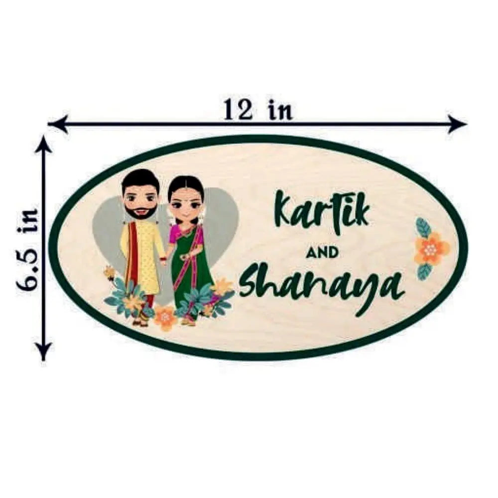 Wooden Name Plate - Decor Mantra 