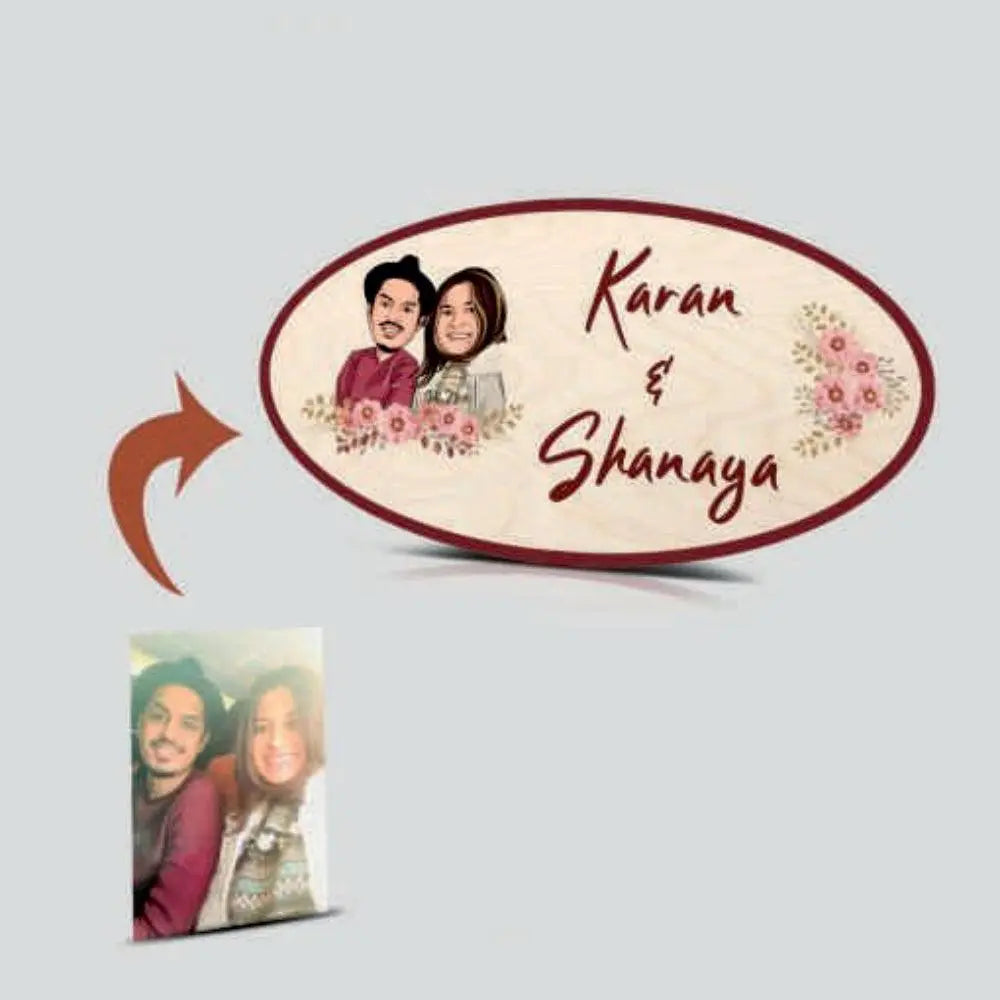 Wooden Name Plate - Decor Mantra 