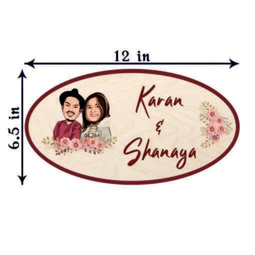 Wooden Name Plate - Decor Mantra 