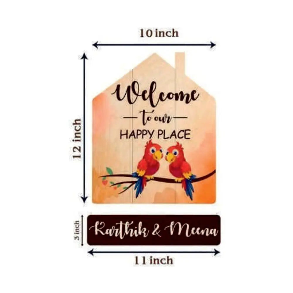 Wooden Name Plate - Decor Mantra 