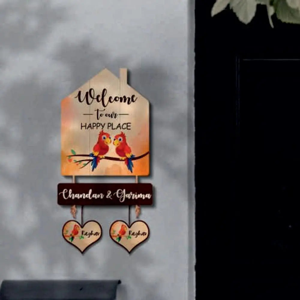 Wooden Name Plate - Decor Mantra 