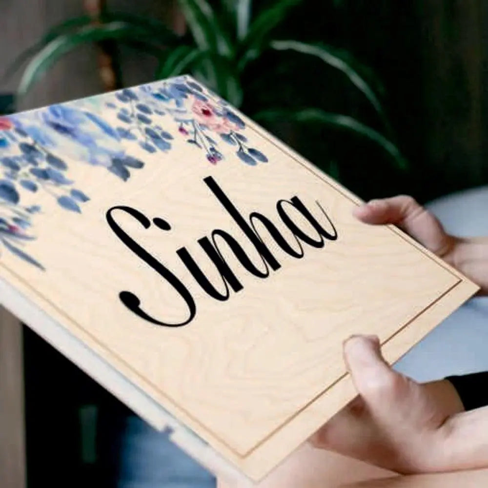 Wooden Name Plate - Decor Mantra 