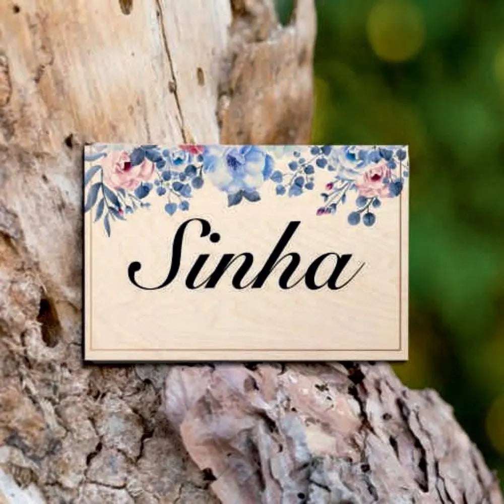 Wooden Name Plate - Decor Mantra 