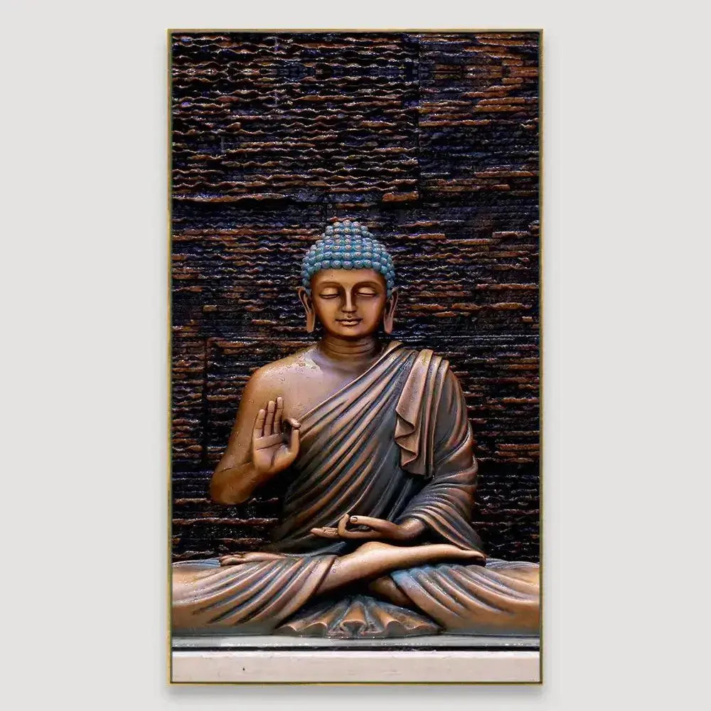 Buddha in Meditation Canvas Wall Painting AdPrints