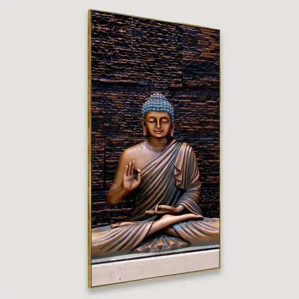 Buddha in Meditation Canvas Wall Painting AdPrints