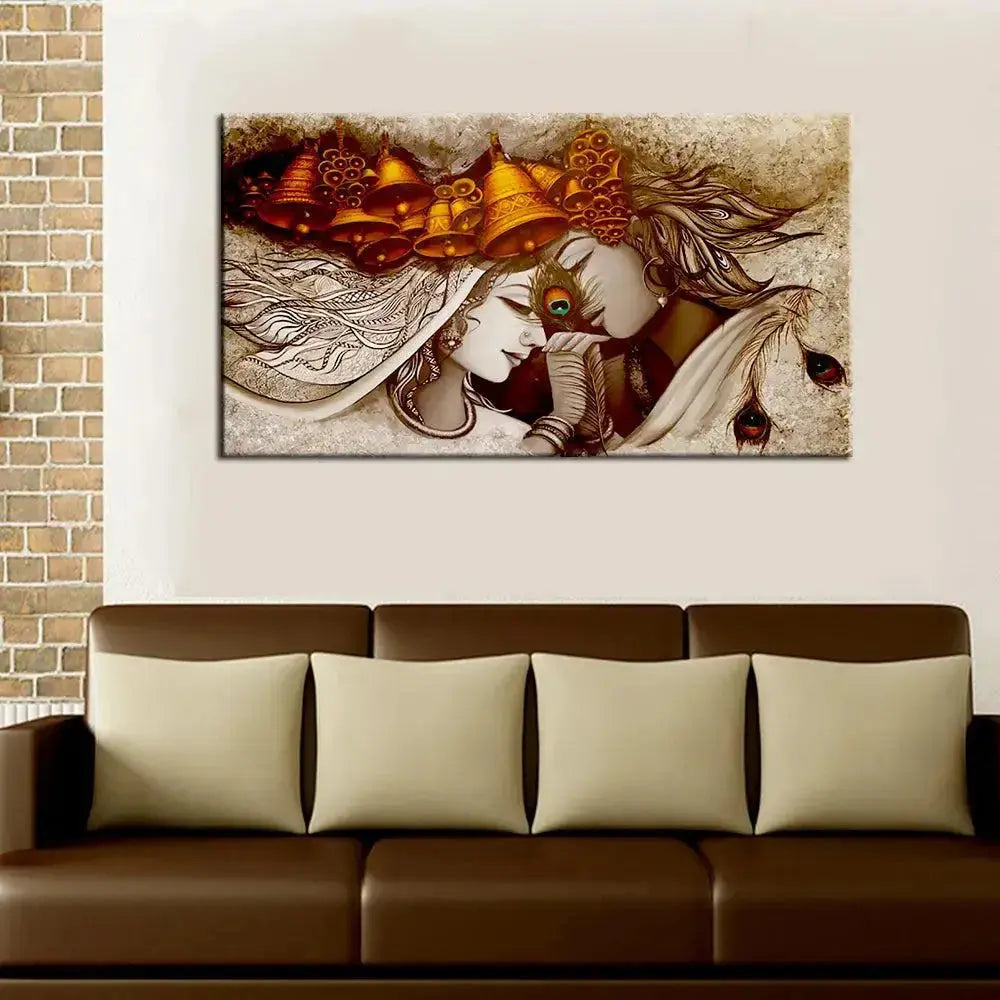 Canvas Wall Painting of Divine Radha Krishna DECORMANTRA