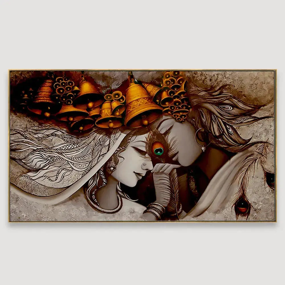 Canvas Wall Painting of Divine Radha Krishna DECORMANTRA