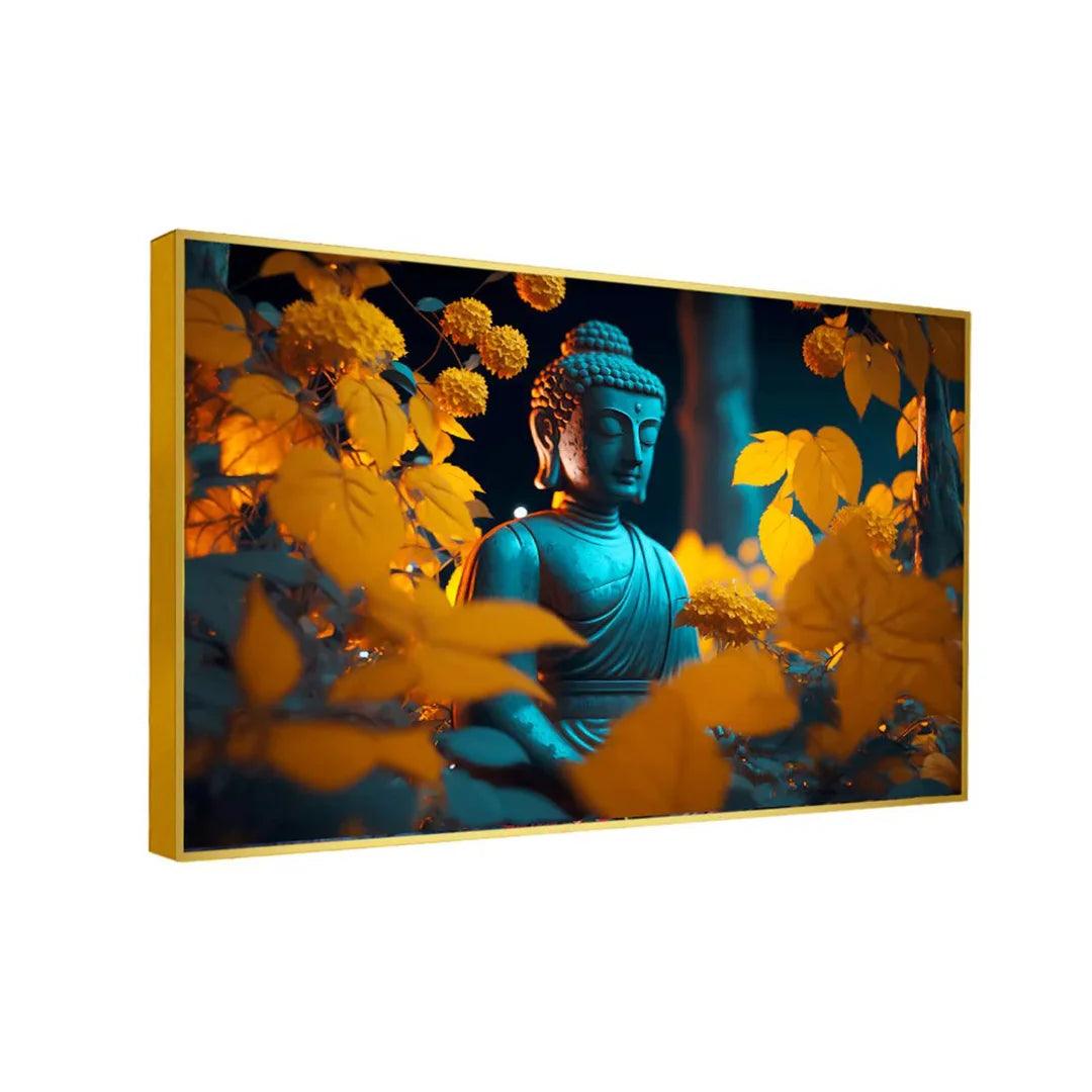 Canvas Painting of Buddha in Autumn - Decor Mantra 