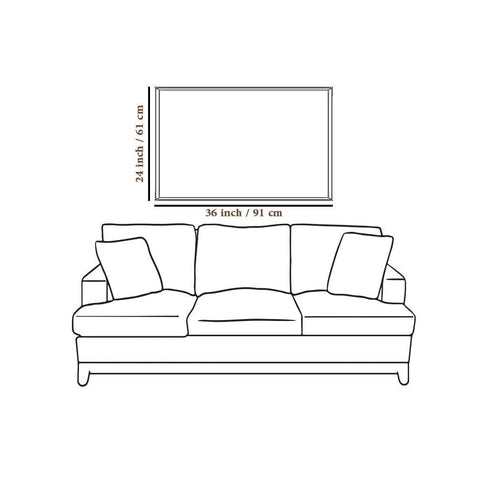 Canvas Painting of Buddha in Autumn - Decor Mantra 