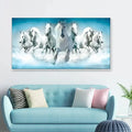 Seven Dynamic Horses Canvas Wall Painting AdPrints