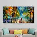 Panoramic Canvas Painting of Forest Landscape AdPrints