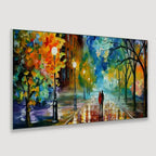 Panoramic Canvas Painting of Forest Landscape AdPrints